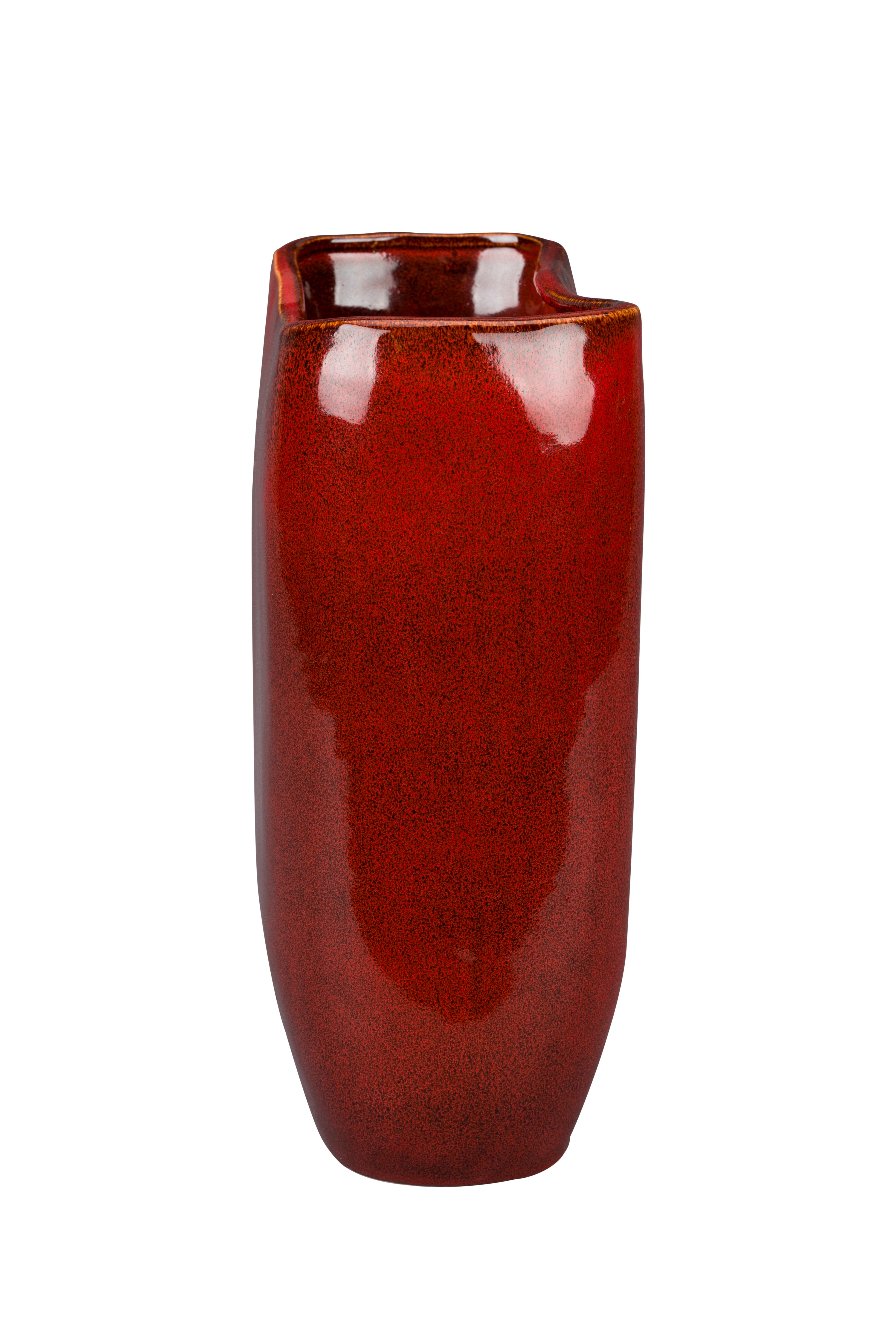 Dutchbone Edna Red Ceramic Vase Medium
